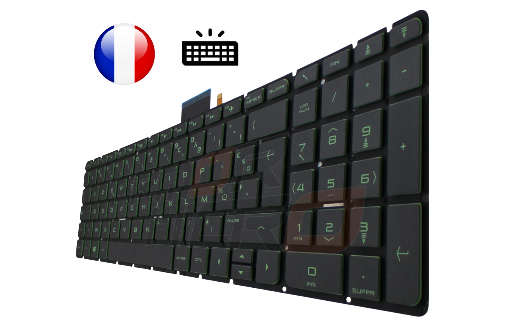 Clavier Hp Pavilion Gaming Ak Nf Ak Nf Vert Original