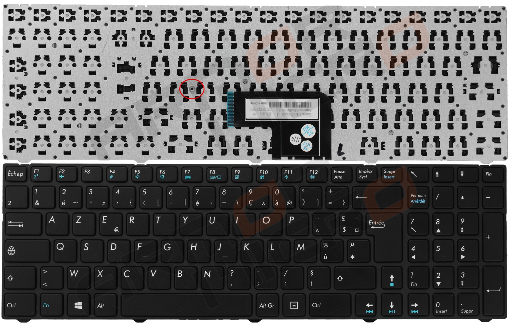 Clavier Medion Akoya E E E E Original Fran Ais Azerty