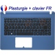 /!\Clavier FR + Plasturgie bleue pour ACER Aspire ES1-432 Original Français Azerty