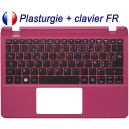 /!\Clavier FR + Plasturgie rose pour Acer Aspire V3-111P V3-112P Français Azerty