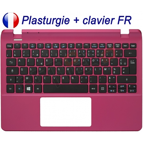 Clavier AZERTY Français Acer Aspire E3-111 V3-111P 60.MNUN7.011 TOPCASE rose