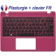 /!\Clavier FR + Plasturgie rose pour Acer Aspire V3-111P V3-112P Français Azerty