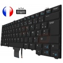 /!\Clavier DELL Latitude 12 7000 - E7240 R&eacute;tro-&eacute;clair&eacute; avec trackpoint Original Fran&ccedil;ais Azerty
