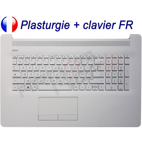 Clavier pour HP Pavilion 17-f166nf 17-f184nf Blanc Français Azerty