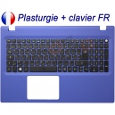 /!\Clavier FR + Plasturgie Violet ACER - 6B.MW7N7.009 - Original Français Azerty