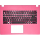 /!\Clavier + Plasturgie rose pour ACER Aspire - 6B.MXMN2.012 - Original Belge Azerty