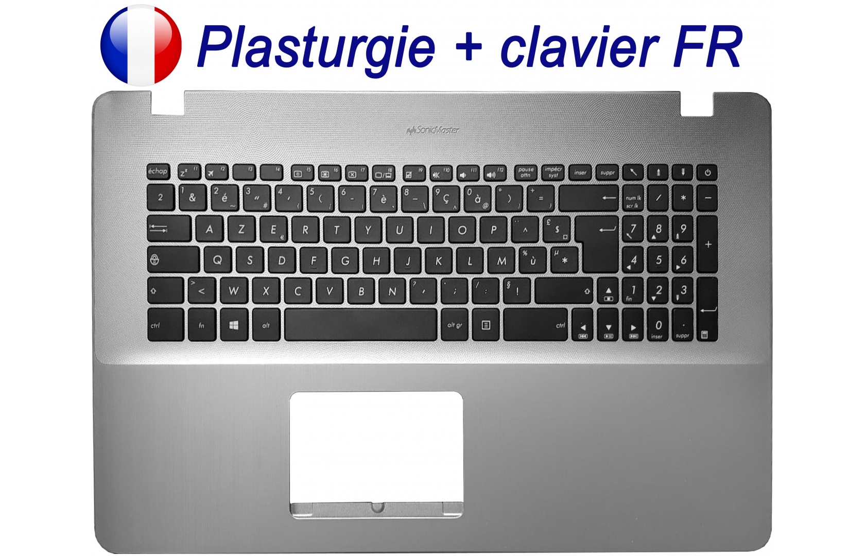Clavier Asus Vivobook 9Z.N8KSQ NSK-UR Blanc Français Azerty
