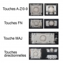 Touche pour Clavier LENOVO - SN20N0459116 AE08L010 NSK-BWFBC 0F