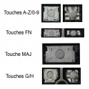Touche pour Clavier HP - 819877-051 836308-051 NSK-CY2BV 9Z.NCHBV.20F 6037B0113205