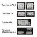 Touche pour Clavier DELL - 0CMH7P 490.08507.0D0F PK131Q02B17 0KN4-0H4FR13 NSK-EC0BW/C/U 0F