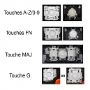 Touche pour Clavier LENOVO - 01AX364 SN20L72684 WIDNBL-85FR PK1312D2A19 LIM16C16FR-G62
