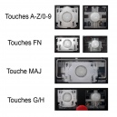 Touche pour Clavier LENOVO - SN20F21613 GNF-106F0 PK130XY1B18 MP-13U16F06698