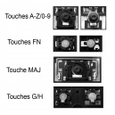 Touche pour Clavier HP - 598044-051 V104826AK1 FR 6037B0042205