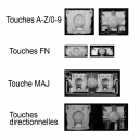 Touche pour Clavier LENOVO - 25215662 SG-63650-2FA G40 SN5330WBL
