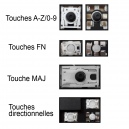 Touche pour Clavier HP - 509941-051 532819-051 0P6 AE0P6F00110