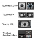 Touche pour Clavier HP - 496771-051 6H.4AHKB.007 9J.N0Y82.A0F