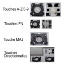 Touche pour Clavier HP - 597841-051 609865-051 90.4DP07.C0F MP-09B66F06442