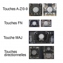 Touche pour Clavier HP - 697458-051 NSK-CJAUW 0F KB 904XU07C0F