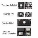 Touche pour Clavier HP - 519004-051 519265-051 AEUT5F00010 9J.N0L82.W0F UT5