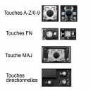 Touche pour Clavier HP - 519004-051 519265-051 UT5