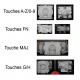Touche pour Clavier LENOVO - 01EP073 SN20L82661 CS13XBL SG-85910-2FA SN1361BL