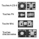 Touche pour Clavier LENOVO B50-10 / IdeaPad 100-15iby