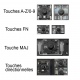 Touche pour Clavier HP - 656707-051 659500-051 AENM9F00110 NM9 V110346AK1 FR