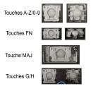 Touche pour Clavier DELL - 0WCKVN PK1313M4B13 SG-63310-2FA SN7232BL