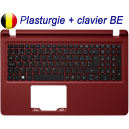 Clavier BE + Plasturgie Rouge pour ACER - 6B.GD1N2.012 - Azerty