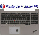 Plasturgie Argent&eacute;e + Clavier FR pour Lenovo ThinkPad E15 Gen1 - Original Fran&ccedil;ais Azerty