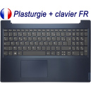 Plasturgie Bleue + Clavier FR pour LENOVO Ideapad L3-15 - 5CB0X56057 - Original Français Azerty