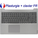 Plasturgie Argentée + Clavier FR pour LENOVO Ideapad L3-15 - 5CB0X55997 - Original Français Azerty
