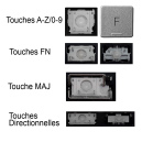 Touche pour Clavier DELL - 0TJFR5 4900GE07AC0F DLM18J86F0J4421 TJFR5