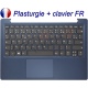 /!\Topcase Bleu + Clavier FR pour LENOVO IdeaPad S130-11IGM / 130S-11IGM - Original Français Azerty