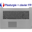 Plasturgie Grise + Clavier FR pour LENOVO Ideapad L340-17API / L340-17IWL - Original Français Azerty