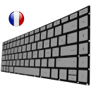 /!\Clavier Silver FR pour HP Pavilion x360 14-ce0040nf 14-ce0041nf 14-ce0042nf Français Azerty