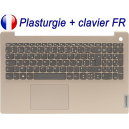 Plasturgie + Clavier FR pour LENOVO Ideapad 3-15 Gen6 - 5CB1B84540 5CB1B69045 - Français Azerty