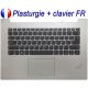 Plasturgie Argentée + Clavier FR pour LENOVO IdeaPad 320-14 - 5CB0N82341 - Original Français Azerty