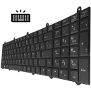 /!\Clavier CLEVO P370SM-A P370EM P377SM-A P375SM-A - R&eacute;tro-&Eacute;clair&eacute; - Belge Azerty