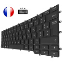 /!\Clavier DELL Latitude 7400 2-in-1 / 9410 - R&eacute;tro-&eacute;clair&eacute; - Original Fran&ccedil;ais Azerty