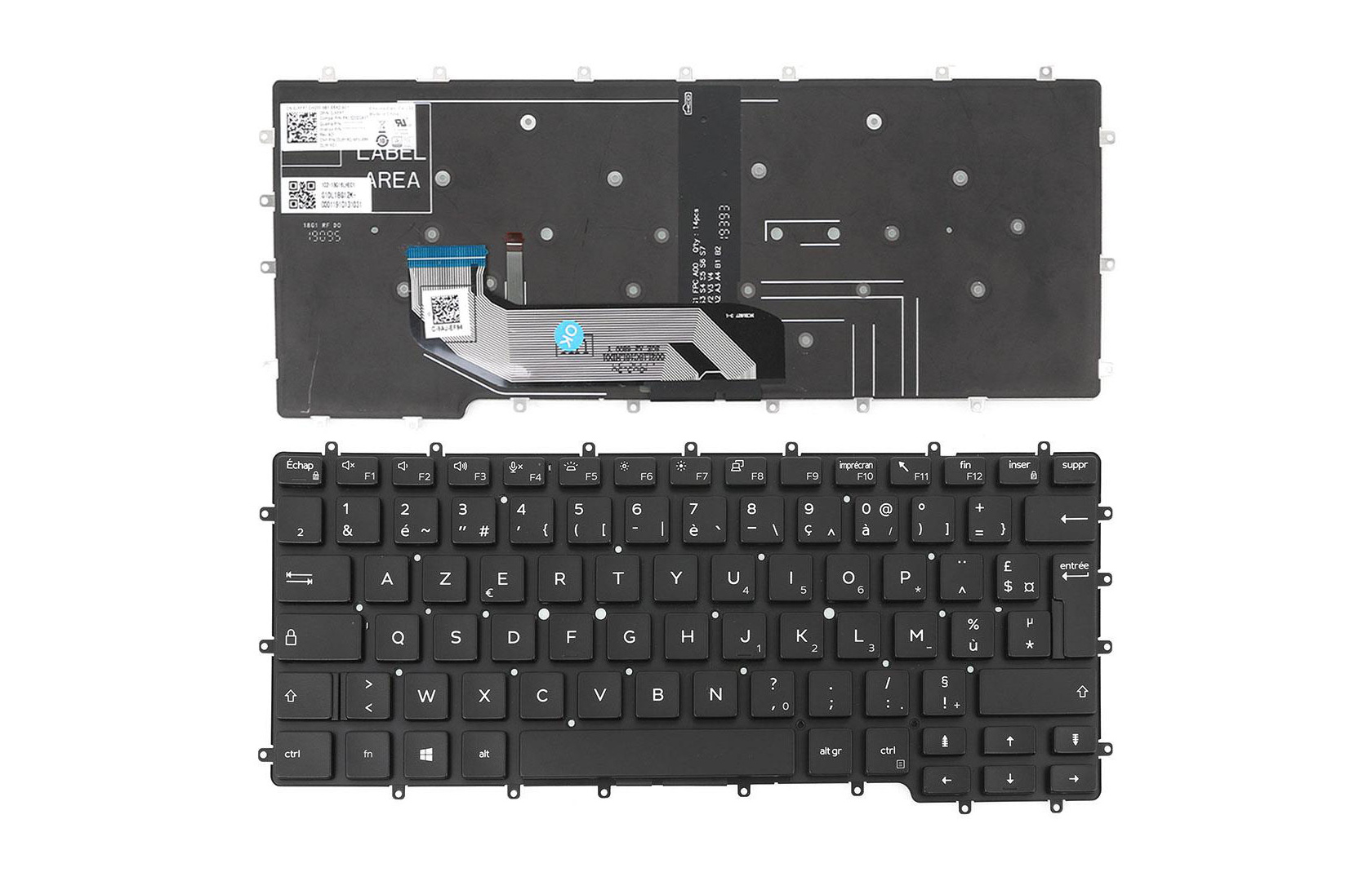 Clavier AZERTY Français Pour Dell Latitude 3500 - Clavier Interne De Remplacement - Rétroéclairage - Livraison Rapide