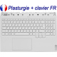 Plasturgie Blanche + Clavier FR pour LENOVO Legion 5 Pro 16ARH7H / 5 Pro 16IAH7H - Original Français Azerty