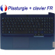 Plasturgie Bleue + Clavier FR pour LENOVO IdeaPad Gaming 3-15ARH05 / 3-15IMH05 - Original Français Azerty
