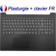 Plasturgie Argentée + Clavier FR pour LENOVO 130-15AST / 130-15IKB - Original Français Azerty