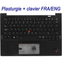 Plasturgie + Clavier FR/EN pour Lenovo ThinkPad X1 Carbon Gen9 (Type 20XW / 20XX) - Original Fran&ccedil;ais/Anglais QWERTY