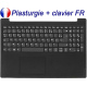 Clavier FR avec plasturgie pour LENOVO IdeaPad S145-15 - Noir Français Azerty