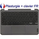 Clavier FR avec plasturgie pour LENOVO 300e Chromebook Gen 3 82J9 82JA Fran&ccedil;ais Azerty