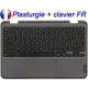 Clavier FR avec plasturgie pour LENOVO 300e Chromebook Gen 3 82J9 82JA Français Azerty