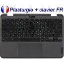 Clavier FR avec plasturgie pour LENOVO 500e Chromebook Gen 3 82JB 82JC Fran&ccedil;ais Azerty