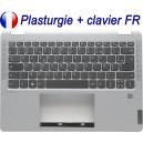 Plasturgie Argent&eacute;e + Clavier FR pour LENOVO IP Flex 5 14ALC7 / 5 14IAU7 / 5 14ABR8 / 5 14IRU8 - Fran&ccedil;ais Azerty